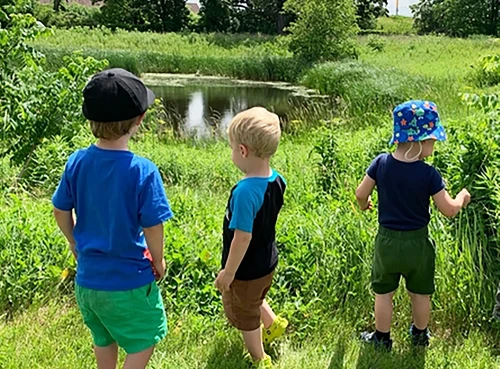 children in nature